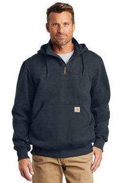 Carhartt ® Rain Defender ® Paxton Heavyweight Hooded Zip Mock Sweatshirt. CT100617 Carhartt ® Rain Defender ® Paxton Heavyweight Hooded Zip Mock Sweatshirt. CT100617