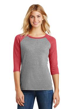 District ® Women's Perfect Tri ® 3/4-Sleeve Raglan. DM136L District ® Women's Perfect Tri ® 3/4-Sleeve Raglan. DM136L