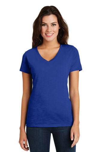 District  ®  Women's Super Slub ™  V-Neck Tee. DM3501
