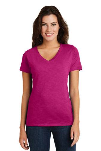 District  ®  Women's Super Slub ™  V-Neck Tee. DM3501