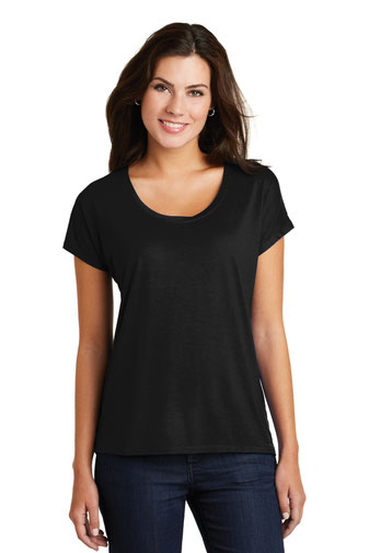 District  &#174;  Women's Drapey Dolman Tee. DM412
