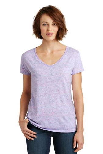District  ®  Women's Cosmic V-Neck Tee. DM465