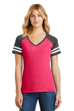 District ® Women's Game V-Neck Tee. DM476 District ® Women's Game V-Neck Tee. DM476