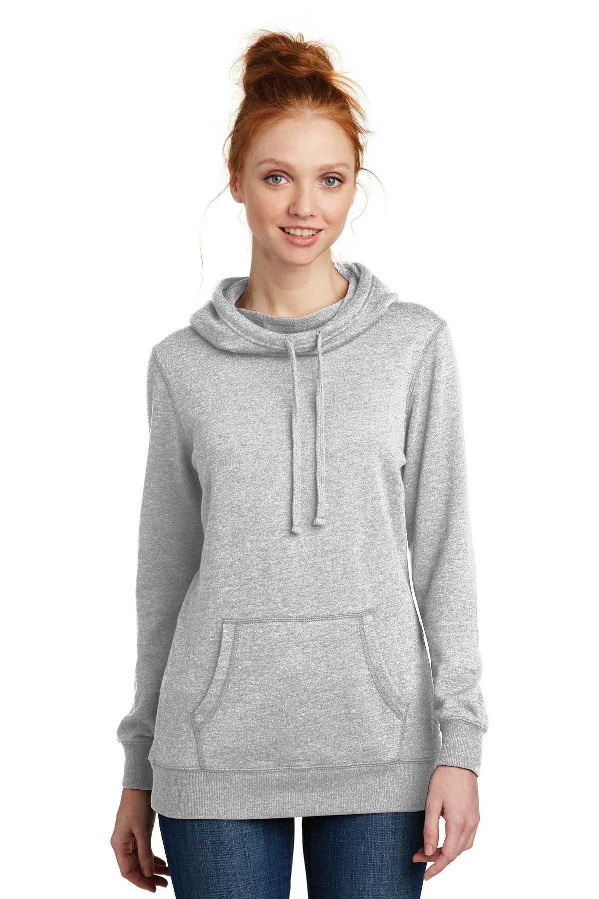 District  &#174;  Women's Lightweight Fleece Hoodie. DM493