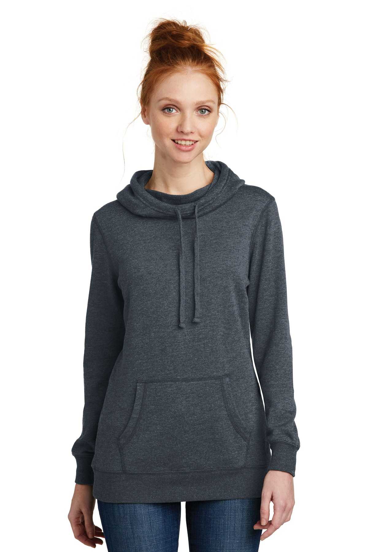 District  &#174;  Women's Lightweight Fleece Hoodie. DM493