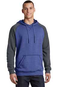 District ®  Young Mens Lightweight Fleece Raglan Hoodie.  DT196