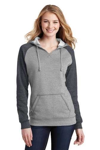 District &#174;  Women's Lightweight Fleece Raglan Hoodie.  DT296