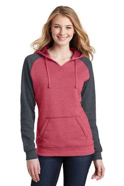 District ® Women's Lightweight Fleece Raglan Hoodie. DT296 District ® Women's Lightweight Fleece Raglan Hoodie. DT296
