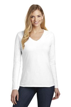 District ® Women's Very Important Tee ® Long Sleeve V-Neck. DT6201 District ® Women's Very Important Tee ® Long Sleeve V-Neck. DT6201