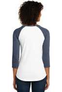 District ®  Women's Fitted Very Important Tee ®  3/4-Sleeve Raglan. DT6211