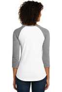 District ®  Women's Fitted Very Important Tee ®  3/4-Sleeve Raglan. DT6211
