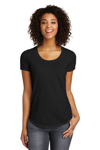 District ®  Women's Fitted Very Important Tee ®  Scoop Neck. DT6401