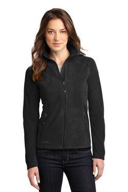 Eddie Bauer ®  Ladies Full-Zip Microfleece Jacket. EB225 Eddie Bauer ®  Ladies Full-Zip Microfleece Jacket. EB225