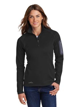 Eddie Bauer ®  Ladies 1/2-Zip Performance Fleece. EB235 Eddie Bauer ®  Ladies 1/2-Zip Performance Fleece. EB235