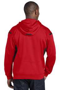 Sport-Tek ®  Tech Fleece Colorblock Hooded Sweatshirt. F246