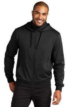 Port Authority ® Smooth Fleece Hooded Jacket F814 Port Authority ® Smooth Fleece Hooded Jacket F814