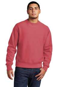 Champion  ®  Reverse Weave  ®  Garment-Dyed Crewneck Sweatshirt. GDS149