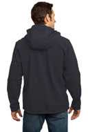 Port Authority Textured Hooded Soft Shell Jacket. J706