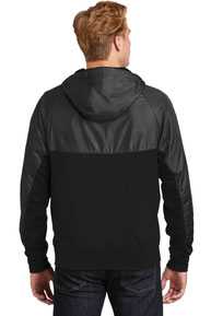 Sport-Tek ®  Embossed Hybrid Full-Zip Hooded Jacket. JST50
