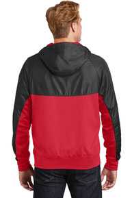 Sport-Tek ®  Embossed Hybrid Full-Zip Hooded Jacket. JST50