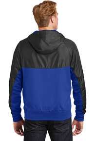 Sport-Tek ®  Embossed Hybrid Full-Zip Hooded Jacket. JST50
