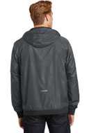 Sport-Tek ®  Embossed Hooded Wind Jacket. JST53