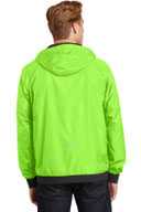 Sport-Tek ®  Embossed Hooded Wind Jacket. JST53