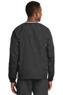 Sport-Tek ®  Tipped V-Neck Raglan Wind Shirt. JST62