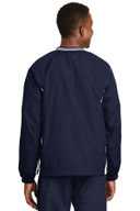 Sport-Tek ®  Tipped V-Neck Raglan Wind Shirt. JST62