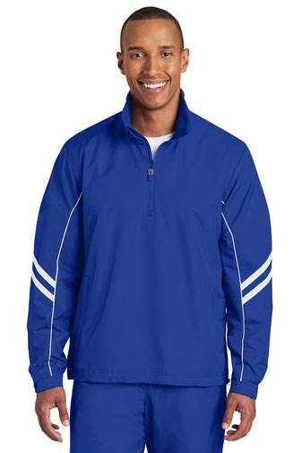 DISCONTINUED Sport-Tek ® Shield Ripstop 1/2-Zip Pullover. JST84 DISCONTINUED Sport-Tek ® Shield Ripstop 1/2-Zip Pullover. JST84