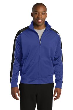 DISCONTINUED Sport-Tek ® Piped Tricot Track Jacket. JST92 DISCONTINUED Sport-Tek ® Piped Tricot Track Jacket. JST92