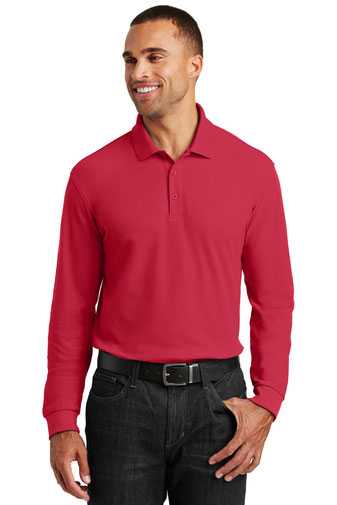 Port Authority Polo - Men's Long Sleeve Core Classic Pique Polo K100LS
