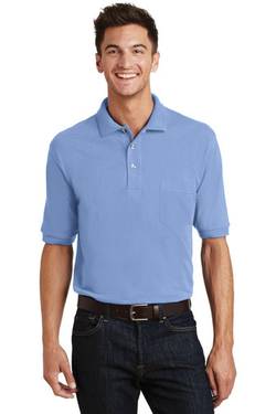 Port Authority Heavyweight Cotton Pique Polo with Pocket. K420P Port Authority Heavyweight Cotton Pique Polo with Pocket. K420P