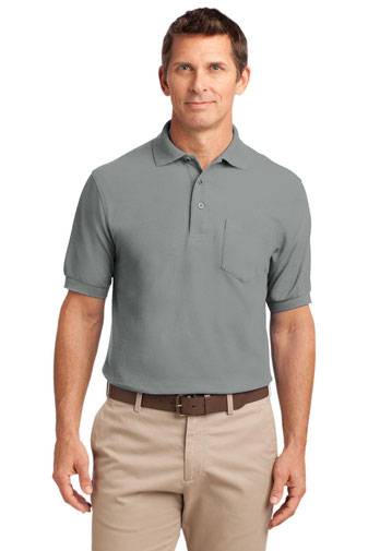 Port Authority Silk Touch™ Polo with Pocket.  K500P