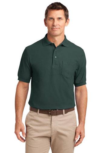 Port Authority Silk Touch™ Polo with Pocket.  K500P