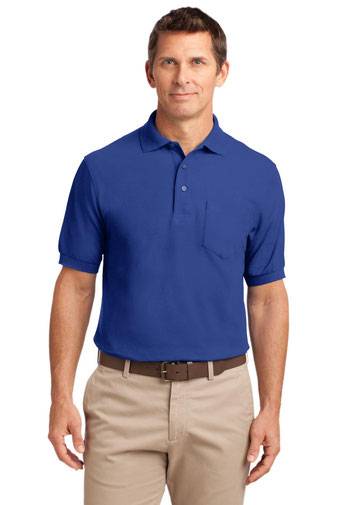 Port Authority Silk Touch™ Polo with Pocket.  K500P