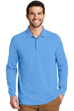 Port Authority Polo - Men's EZCotton™ Long Sleeve Polo K8000LS Port Authority Polo - Men's EZCotton™ Long Sleeve Polo K8000LS