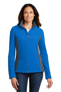 Port Authority Ladies Colorblock Value Fleece Jacket. L216 Port Authority Ladies Colorblock Value Fleece Jacket. L216