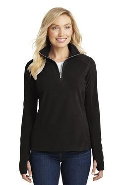 Port Authority Ladies Microfleece 1/2-Zip Pullover. L224 Port Authority Ladies Microfleece 1/2-Zip Pullover. L224
