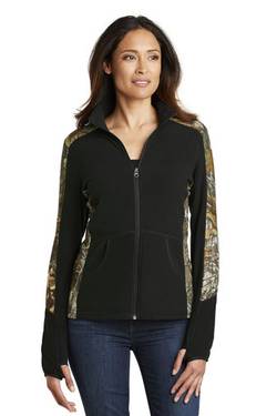 Port Authority Ladies Camouflage Microfleece Full-Zip Jacket. L230C Port Authority Ladies Camouflage Microfleece Full-Zip Jacket. L230C