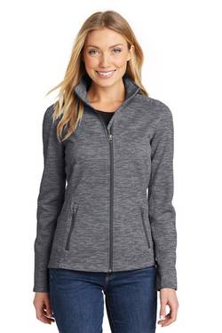 Port Authority Ladies Digi Stripe Fleece Jacket. L231 Port Authority Ladies Digi Stripe Fleece Jacket. L231