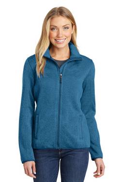 Port Authority Ladies Sweater Fleece Jacket. L232 Port Authority Ladies Sweater Fleece Jacket. L232