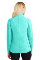 Port Authority Ladies Heather Microfleece Full-Zip Jacket. L235