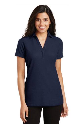 Port Authority Ladies Silk Touch ™ Y-Neck Polo. L5001