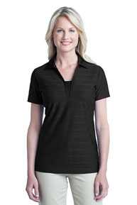 DISCONTINUED  Port Authority Ladies Horizontal Texture Polo. L514