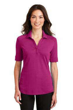 Port Authority Ladies Silk Touch ™ Interlock Performance Polo. L5200 Port Authority Ladies Silk Touch ™ Interlock Performance Polo. L5200