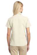DISCONTINUED  Port Authority Ladies Patterned Easy Care Camp Shirt. L536