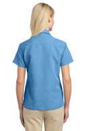 DISCONTINUED  Port Authority Ladies Patterned Easy Care Camp Shirt. L536