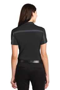 Port Authority Ladies Silk Touch™ Performance Colorblock Stripe Polo. L547