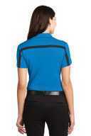 Port Authority Ladies Silk Touch™ Performance Colorblock Stripe Polo. L547